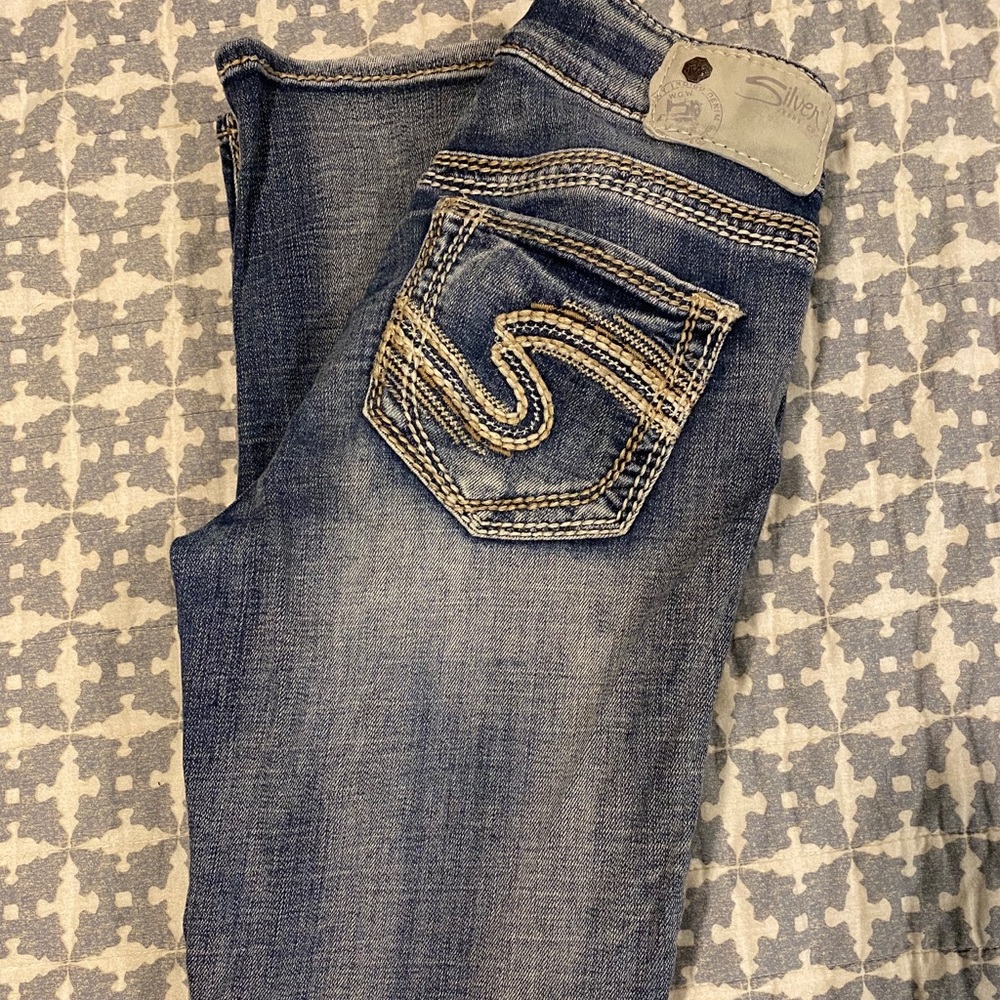 Capri silver jeans